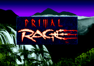 Primal Rage Title Screen